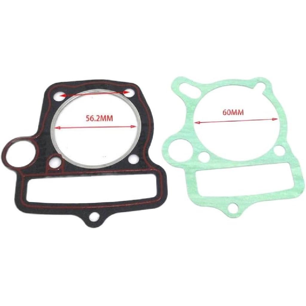 YX140 56MM 13MM Piston Rings with Gasket Compatible with 140CC Engine Compatible with YX1P56FMJ and Various Dirt Pit Bikes Including Kaya Xmotos