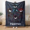 Custom Name Ninja Kidz Theme Printed Blanket - Perfect for Couch, Bed, Travel & Outdoor Use | Machine Washable, Cozy & Durable.
