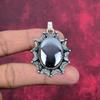 Pingente de Shungite, Joia de Pedra Preciosa de Prata Esterlina Sólida 925, Pingente Feito à Mão, Para Ação de Graças