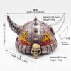 Dark Demon Game Mask Flame Horn Helmet Horror Headwear Halloween Cosplay Party