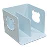 Bear Bookend Organizer with Multi-Tier Shelves Cute Desktop Bookshelf for Office Dorm Room Space-Saving Plastic Storage Rack for Book Files & Supplies