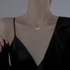 Necklace female Korean verion imple girlfriend birthday gift high ene collarbone cha female tudent cold, tyle jewel tide