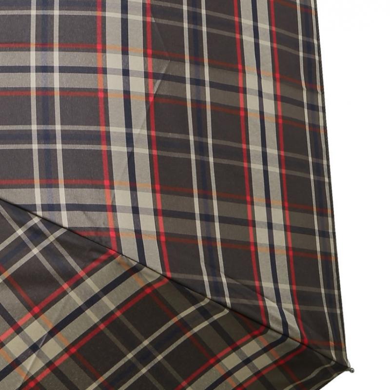 Daks Brown Sepia Check 3 Fold Umbrella  Also For Sunshade  Dbum5e833s2