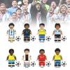 Colorful Football Star Wooden Minifigure Building Blocks Set For Kids With 50-100 Pieces