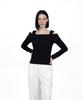 Myuleus Off-Shoulder Strap Knit [Black]