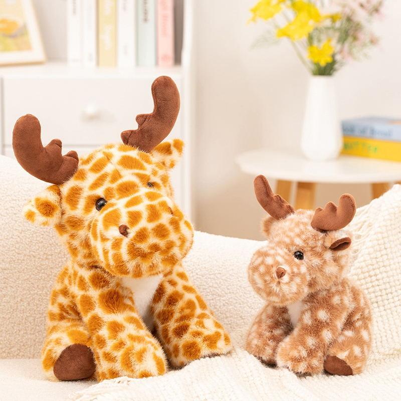 Plush Toys Christmas Elk Dolls Deer Doll Atmosphere Props for Children and Girls Gifts On Christmas Eve