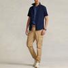 Polo Ralph Lauren SS22 Solid Color Polo Button Short Sleeve Shirt Men Shirts Dark-Blue MNPOWOV1N820497-410