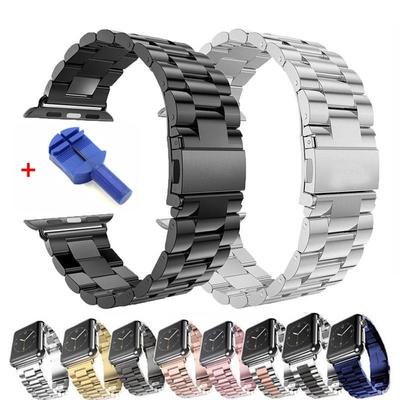 1Pc Stainless Steel Replaceable Wristband For Apple Watch Band 38/40/41/42/44/45/49/46MM For Apple Watch Strap Ultra 11 10 9 8 7 6 5 4 3 2 1 SE Band