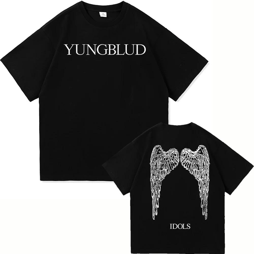 Yungblud Idols World Tour 2026 T Shirt New Fashion MenWomen Hip Hop Aesthetic Wings Tshirt High Quality Cool Cotton Tees Shirts