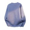 Unisex Knit Sweater Round Neck Long Sleeve Loose Fit Thick Warm Pullover Travel Streetwear