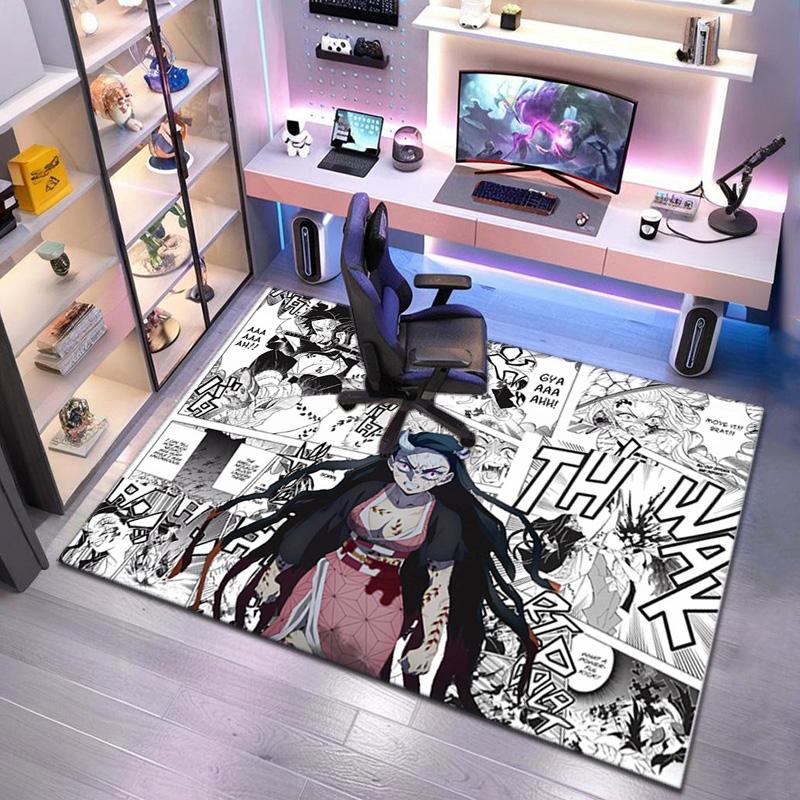 Japanese manga artist Koyoharu Gotouge's Demon Slayer carpet is suitable for living room and bedroom doormats office balcony decorative rugs H2