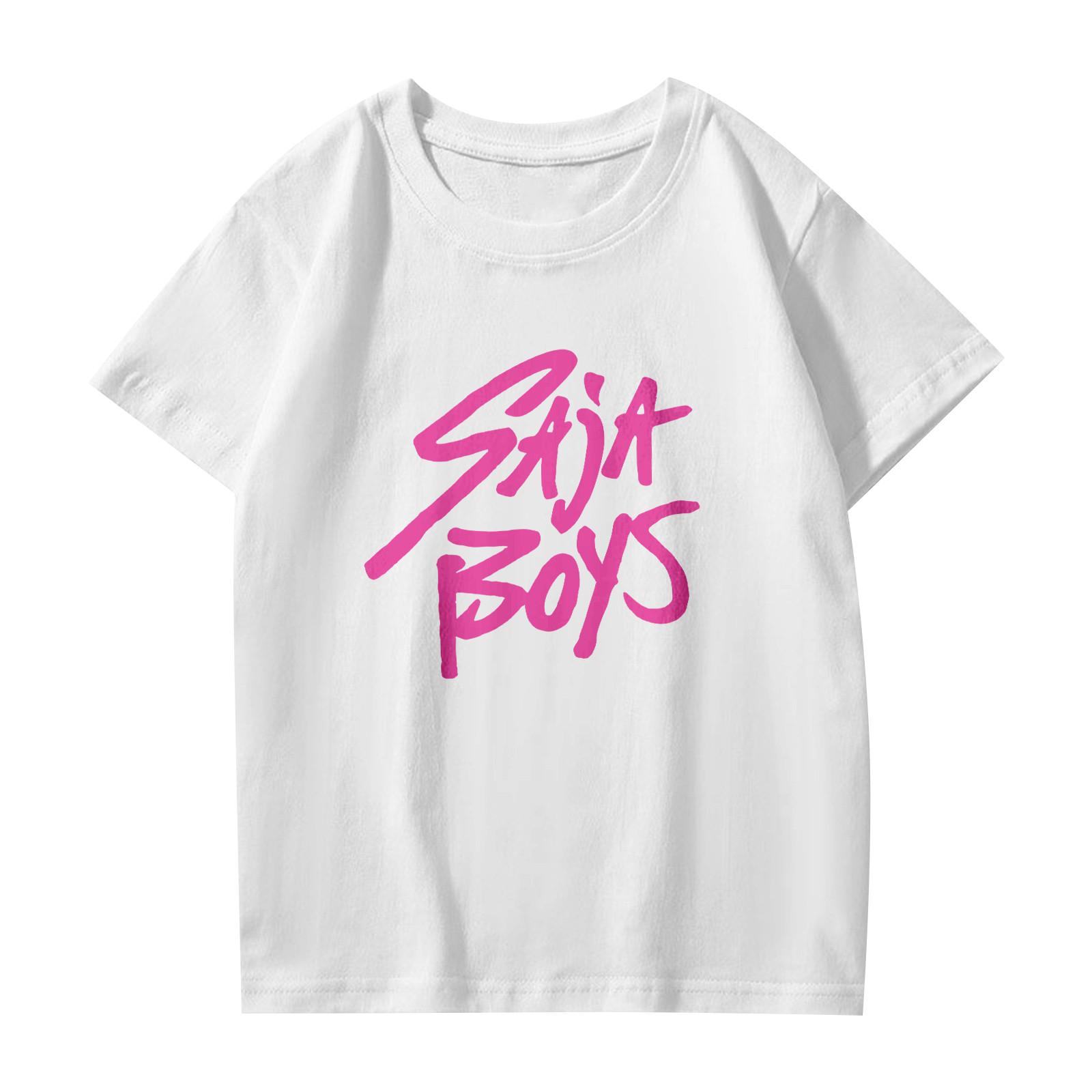 

Модная рабочая одежда с коротким рукавом и круглым вырезом, принтованные топы для женщин, летние топы XL белый