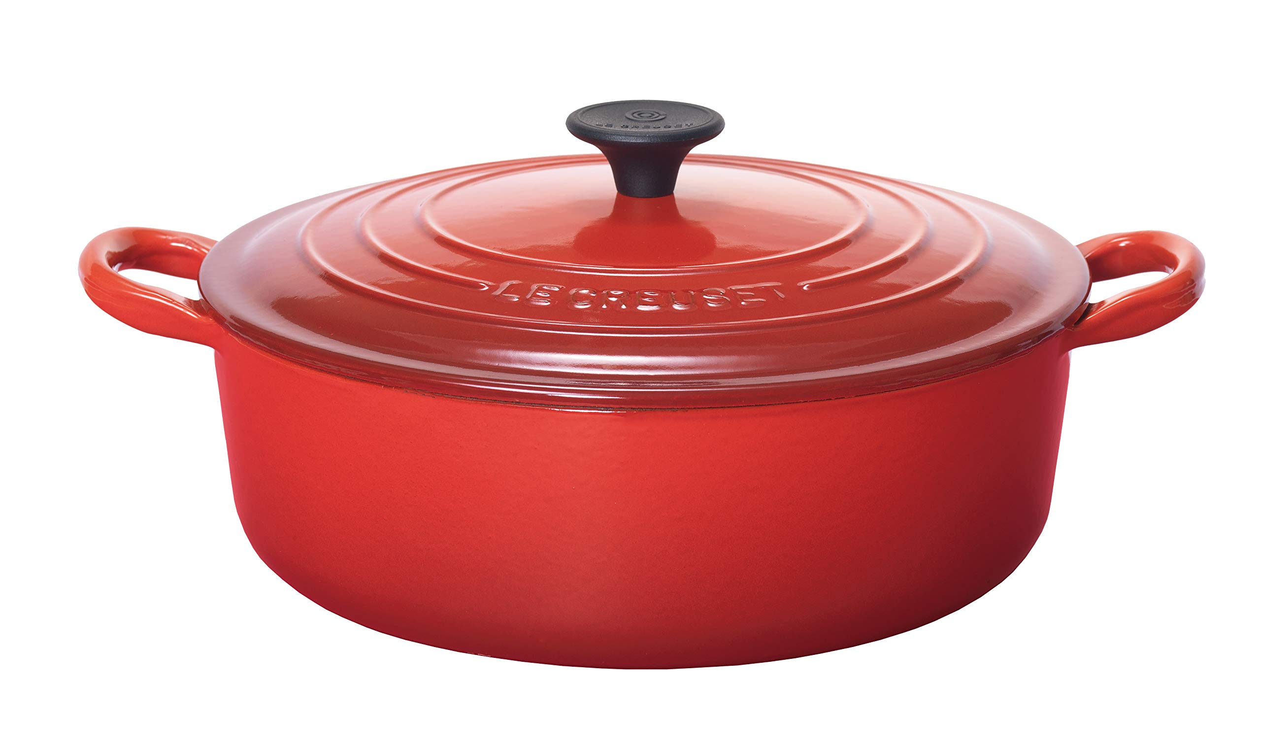 

Le Creuset Cocotte Japonaise, 24 cm, Cherry Red, Cast Iron Enamel Pot, Gas, Induction, and Oven Compatible [Official Japanese Product]