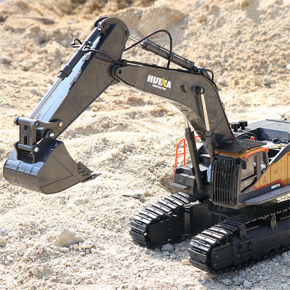 Non-Toxic Huina 1592 Rc Excavator 1:14 Alloy Remote Radio Controlled 22Ch Big Engineering Vehicle Simulation Navvy Rc Truck Toy For Children