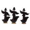 Wrought Iron Musical Angels for Home Décor Showpiece, 9.5 Inch, Set of 3 Piece
