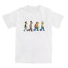 Simpsons Retro 100%cotton Unisex Shirt Simpsons & The Beatles Oversized Graphics New Men's Women's Cartoon Short Sleeve Tshirt