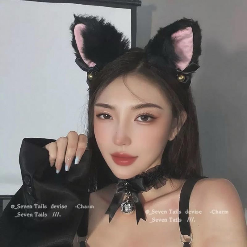 Handmade Cat Ear Hair Clip Set Cute Furry Animal Ears Headband Cosplay Anime Kawaii Style Women Men Unisex Accessory