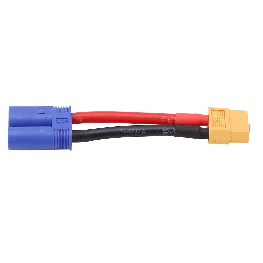 RC Connector Bendable Soft Silicone Cable XT60 Female to EC5 Male Connector Cable for RC Car Aircraft Ship Model