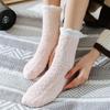 5 Pairs Thickened Coral Fleece Sock for Women Medium Tube Comfort and Warmth Winter Floor Socks