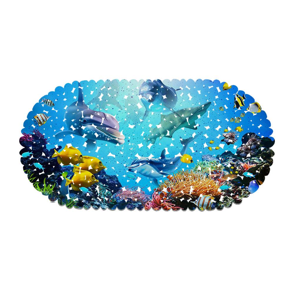 Ocean World Map Balcony Bathroom Mat Hydrophobic Non-Slip Door Mat Swimming Pool Public Places Non-Slip Floor Mat