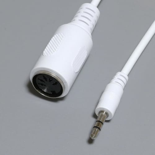 White 15cm TRS MIDI Type B Adapter Cable, Male To Female, for Arturia, Novation, 1010Music, and Other Synths (Fully Tested)