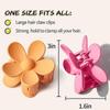 Flower Hair Clips for Women Large Size Strong Grip