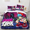 3D Print Anime Friday Night Funkin Bedding Set Single Twin Full Queen King Size Kawaii Bed Set Adult Kid Bedroom Duvetcover Sets
