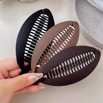 Vintage Fish Shape Hair Claws Banana Clips for Curly Long Hair Ponytail Holder for Women Girls Hair Styling Hairpin Clamp Grip