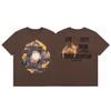 24S grenzüberschreitende Trendmarke Travis Scott Utopia Joint-Album geometrisches Graffiti kurzärmeliges T-Shirt Herren und Damen halblang