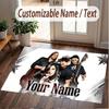 Custom Name Crystal Velvet Rug,Tokio Hotel Comfortable Anti Slip Floor Mat For Room Decoration