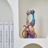 Nordic Kunst Ölgemälde Katze Dekoration Harz Abstrakte Ornamente Figuren Schlafzimmer Desktop Veranda Katze Skulptur Wohnkultur Geschenk