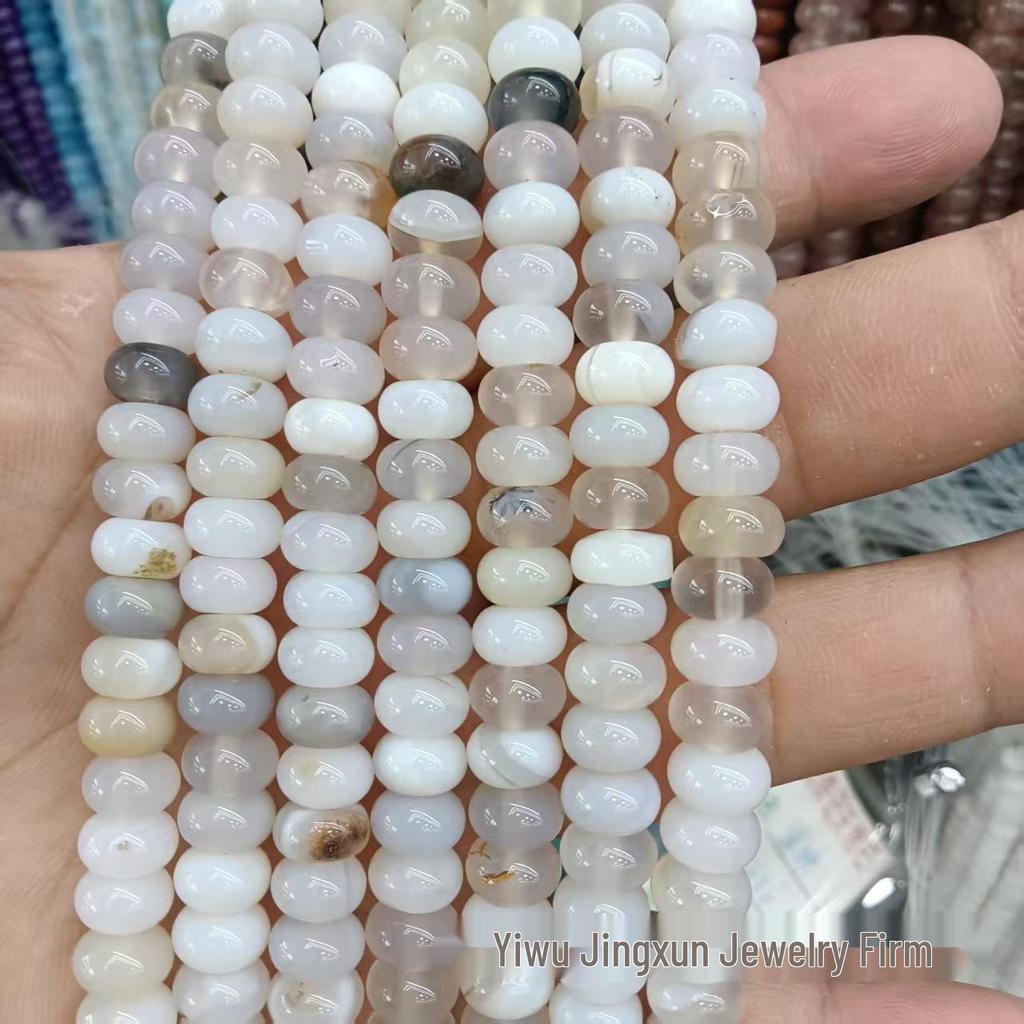 100 Natural Stone 5x8mm Abacus Beads for Jewelry Making – Bracelets & Necklaces