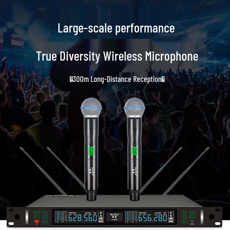 HuiDu Professional Wireless Microphone System (CN Version)