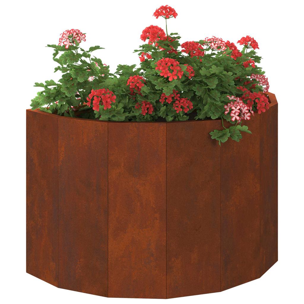 Rustic Planter Box 60 X 30 X 35 Cm Weatherproof Steel