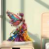2D Flat Acrylic Colorful Butterfly Fairy Decoration, Indoor and Outdoor Decoration - No Battery/electricity Required, Free Day Decorati
