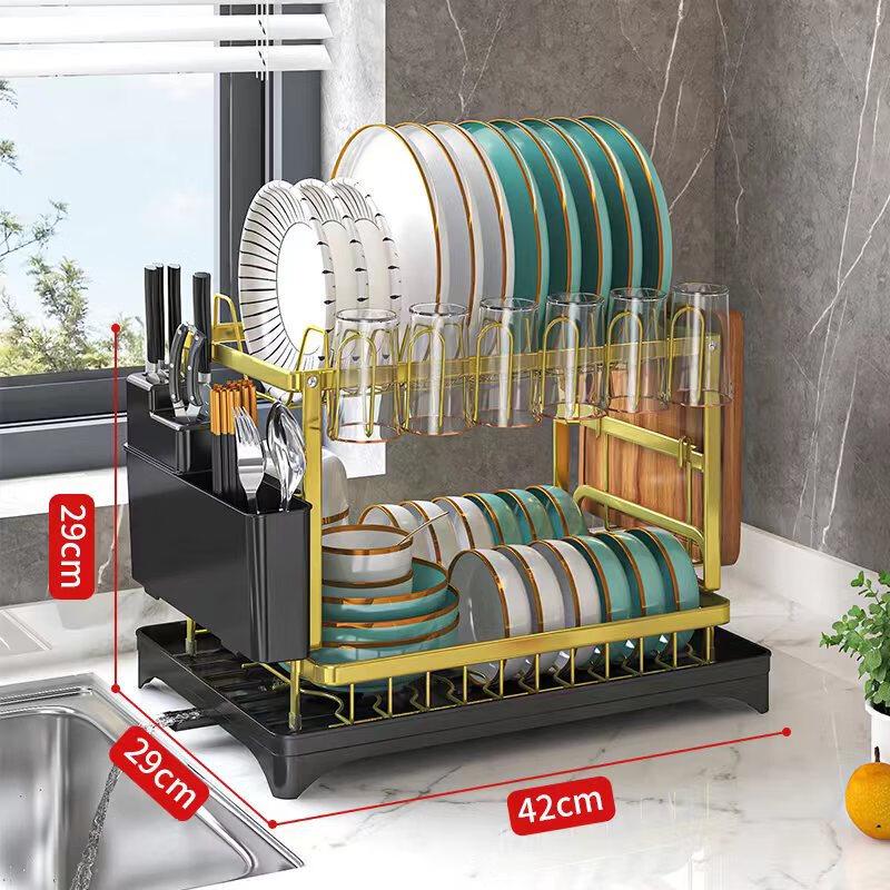 Yuyi Angel Double-Layer Kitchen Dish Drying Rack