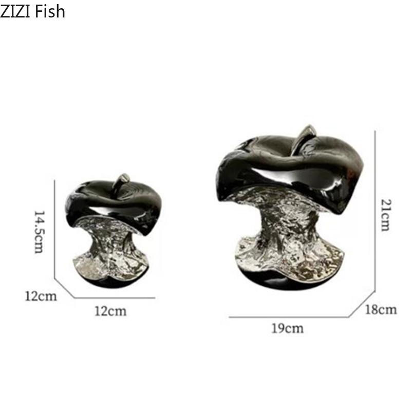 Abstrakt Simulering Eplepynt Kreativt Keramisk Håndverk Stue Foajé Dekor Kunst Hjemmedekorasjonstilbehør