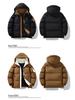 Men's Trendy Winter Hooded Puffer Jacket, Thickened Warm Cotton, 2025 Style