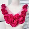 Polyester-Faltenblumen-Aufnäher Einfach aufzunähen Für Kleidungsreparaturen Und Kreative Projekte Auf Verschiedenen Stoffen
