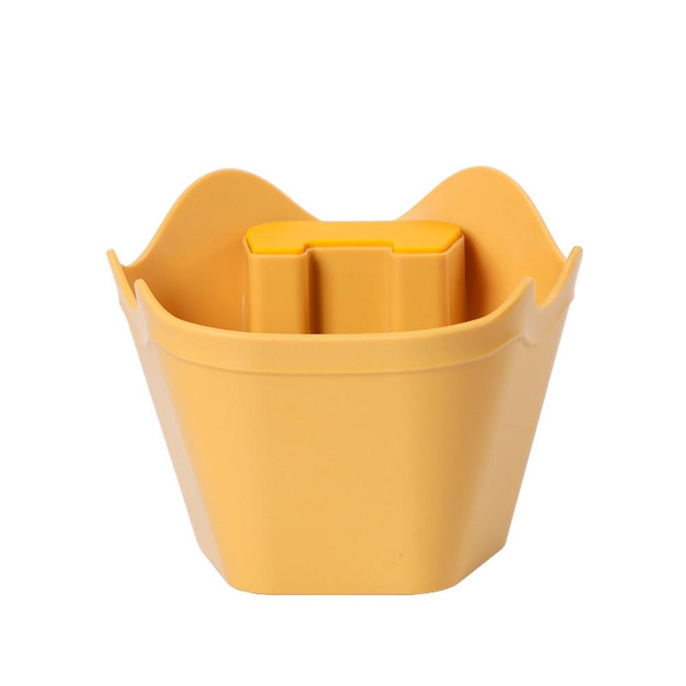 Diagonal Mouth Espresso Dump Bin Reusable Knocking Slag Container  Cafe жёлтый