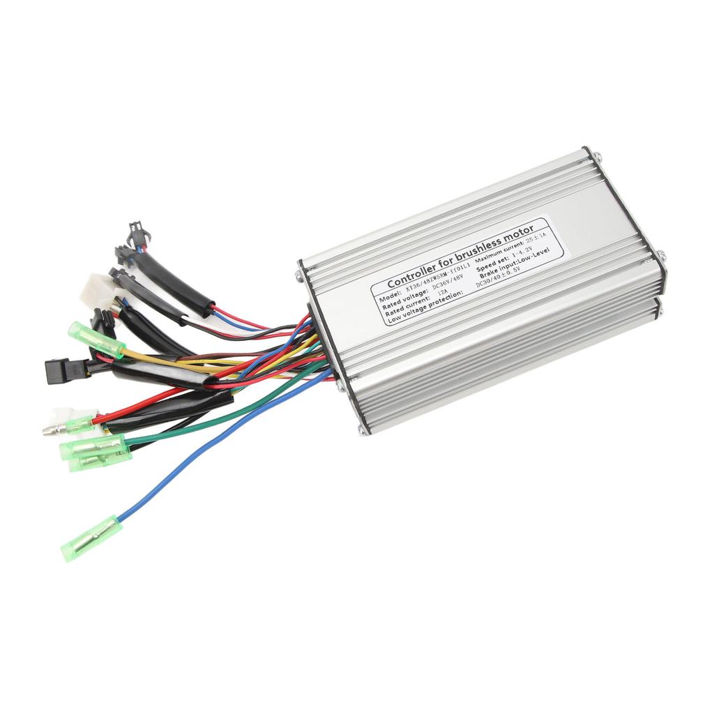 Square Wave Controller 25A Electric Bike Controller 36V 48V Metal Shell with SM Connector for 750W Motor