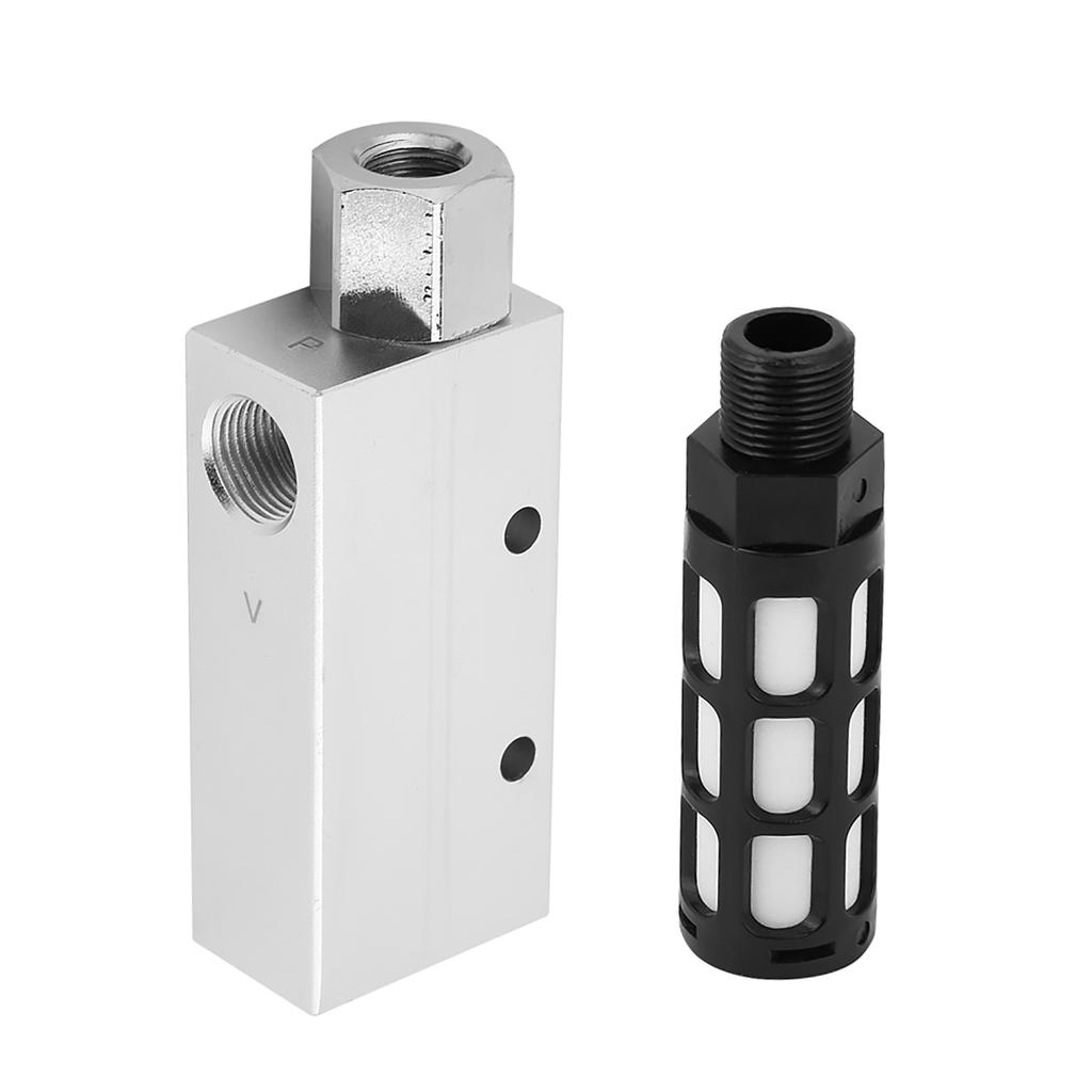 CV 20HS Pneumatic Air Exhaust Vacuum Generator Ejector with Silencer