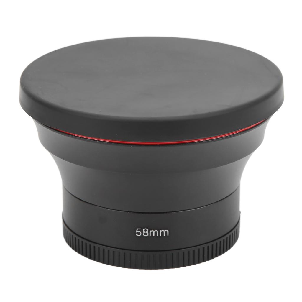 58mm 0.43X Wide Angle Lens Optical Glass Camera Lens with Macro Lens for Landscape Photography