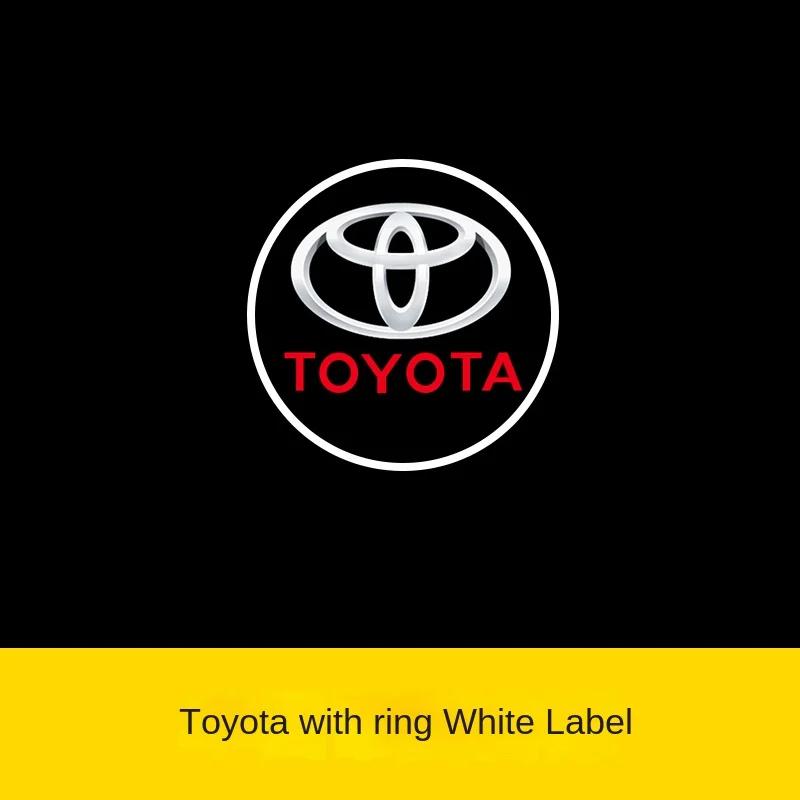 Car Door LED HD Welcome Courtesy Shadow Projector Lamp Logo Light For Toyota 12V 4-wheel N280 Highlander Kluge Car Accessories
