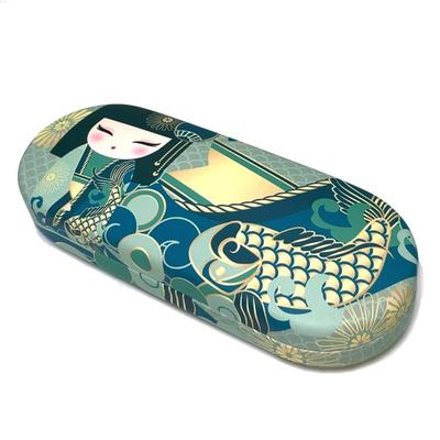 Kimmidoll Brillenetui mit Reinigungs-Kokeshi-Puppe Tuch, (YOSHIKO)