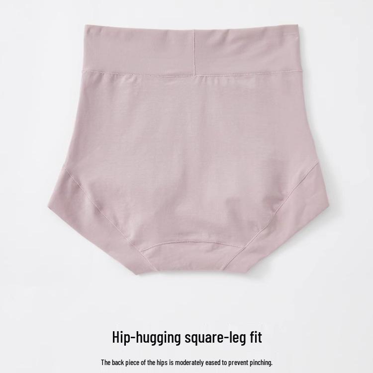 Übergröße 60 Stück Nahtlose Baumwoll-Slips mit hohem Bund zur Bauchkontrolle für Damen mit antibakteriellem Schritt und Hüftlift.