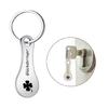 Praktischer Stabiler Edelstahl Einkaufswagen Münz Schlüsselanhänger Charm Anhänger 3er Pack Abnehmbar Einkaufswagen Modeaccessoire