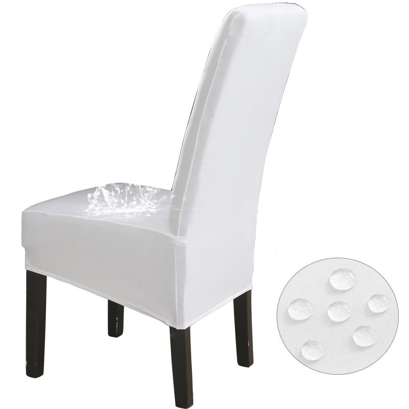 Waterproof High Back(60-75cm), XL Size Solid Chair Covers Stretch for Dining Room Wedding Party Home Decor Case Chair Protector
