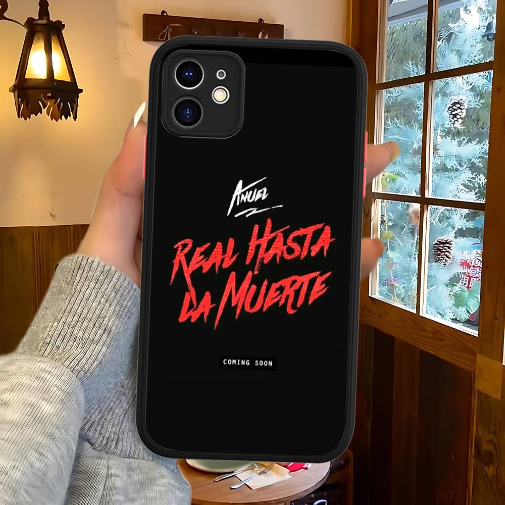 

Anuel AA Rapper Hot Phone Case For IPhone 16e 16 15 14 13 12 11 Pro Max X XS Max Plus Matte Clear iphone 15