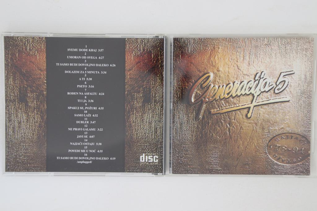 CD GENERACIJA 5 - 78-94 410291 PGP RTB 1994 Yugoslavia Rock Used